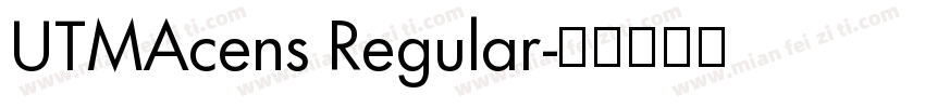 UTMAcens Regular字体转换
